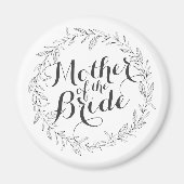 Mutter der einfachen Blumenhochzeit | Magnet (Vorne)
