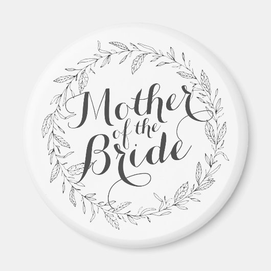 Mutter der einfachen Blumenhochzeit | Magnet (Vorne)