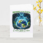 Mütter der Erde Grußkarte Karte (Gelbe Blume)