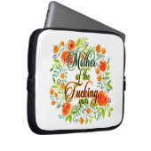 Mutter der F*cking-Jahr-Wildblume Blumenkohle Mama Laptopschutzhülle (Vorne Rechts)