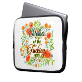 Mutter der F*cking-Jahr-Wildblume Blumenkohle Mama Laptopschutzhülle (Vorderseite Links)