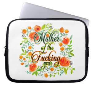 Mutter der F*cking-Jahr-Wildblume Blumenkohle Mama Laptopschutzhülle