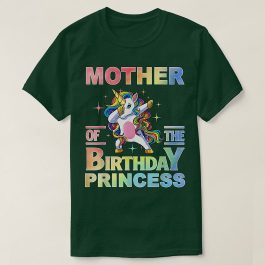 Mutter der Geburt Prinzessin Dabbing Unicorn Gi T-Shirt (Design vorne)
