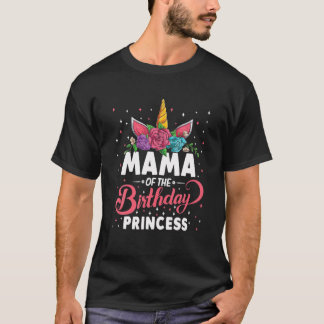 Mutter der Geburtstagsfürstlerin Unicorn-Mädchen T-Shirt