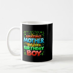 Mutter der Geburtstagsjunge Mutter Matching Family Kaffeetasse