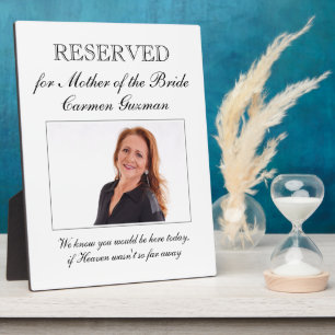 Mutter der Gedenkstätte des Fotos Braut Hochzeit Fotoplatte