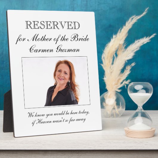 Mutter der Gedenkstätte des Fotos Braut Hochzeit Fotoplatte (Seite)