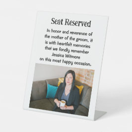 Mutter der Gedenkstätte Groom Wedding Plaque Sockelschild