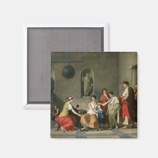 Mutter der Gracchi, c.1780 Magnet (Vorderseite/Rückseite)