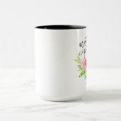 Mutter der Groom|Aquarellblume Personalisiert Tasse (Zentrum)