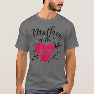 Mutter der Groom Arrow Herz Hochzeit und Bachel T-Shirt