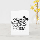 Mutter der Groom-Bachelor-Hochzeitsfeier Redewendu Karte (Gelbe Blume)