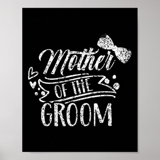 Mutter der Groom-Bachelor-Hochzeitsfeier Redewendu Poster (Vorne)