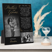 Mutter der Groom Black Fotos Hochzeitssache Fotoplatte (Seite)