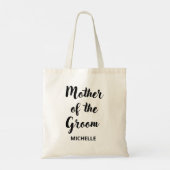 Mutter der Groom Black Personalisiert Tote Tasche (Rückseite)