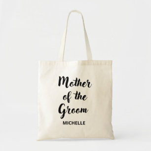 Mutter der Groom Black Personalisiert Tote Tasche