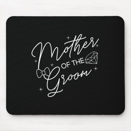 Mutter der Groom Blume Hochzeitsfeier Mousepad (Vorne)