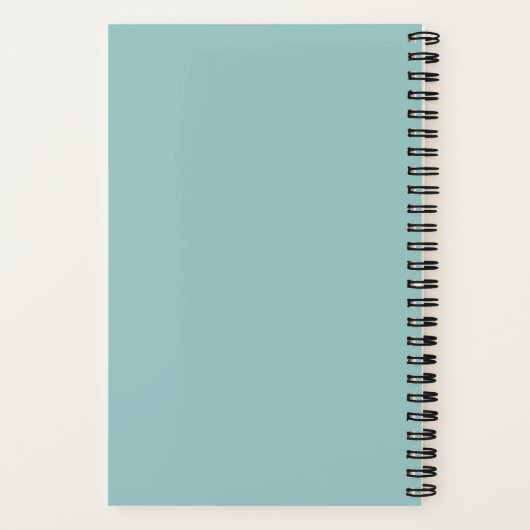 Mutter der Groom Custom Wedding Aqua Blue Notizblock (Rückseite)