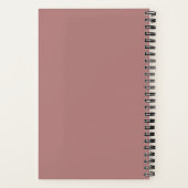 Mutter der Groom Custom Wedding Dusty Rose Notizblock (Rückseite)