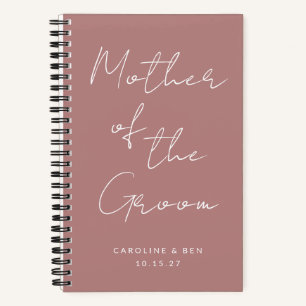 Mutter der Groom Custom Wedding Dusty Rose Notizblock