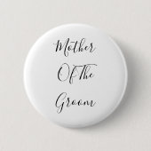 Mutter der Groom Elegant Klasse Trendy 2021 Button (Vorderseite)