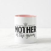 Mutter der Groom-Flowscript Personalisiert Tasse (Zentrum)
