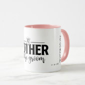 Mutter der Groom-Flowscript Personalisiert Tasse (VorderseiteRechts)