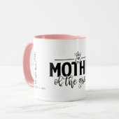 Mutter der Groom-Flowscript Personalisiert Tasse (Vorderseite Links)