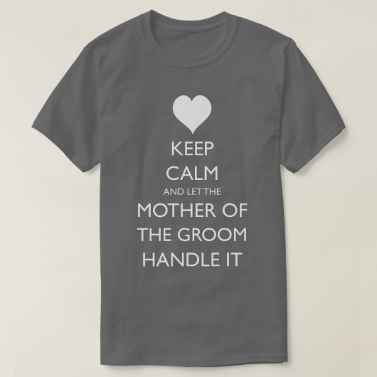Mutter der Groom Funny Wedding T-Shirt (Design vorne)