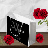 Mutter der Groom-Geschenk Monogram Elegant Hochzei Große Geschenktüte