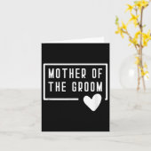 Mutter der Groom-Herz-Mama Hochzeit Bachelorette Karte (Gelbe Blume)