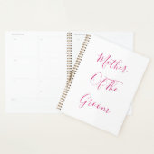 Mutter der Groom Hochzeit rosa einfaches Geschenk Planer (Anzeige)