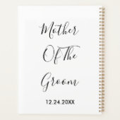 Mutter der Groom Hochzeiten einfache Gabe Gefallen Planer (Rückseite)