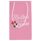 Mutter der Groom-Hochzeitkalligraphie | Geschenkta Kleine Geschenktüte (Rückseite)