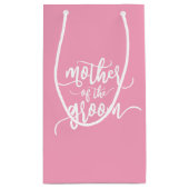 Mutter der Groom-Hochzeitkalligraphie | Geschenkta Kleine Geschenktüte (Rückseite)