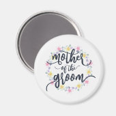 Mutter der Groom-Hochzeitkalligraphie | Magnet (Vorderseite/Rückseite)