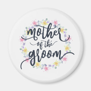 Mutter der Groom-Hochzeitkalligraphie Magnet