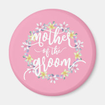 Mutter der Groom-Hochzeitkalligraphie | Magnet