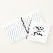 Mutter der Groom-Hochzeitkalligraphie | Notebook Notizblock (Innenseite)
