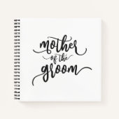 Mutter der Groom-Hochzeitkalligraphie | Notebook Notizblock (Vorderseite)
