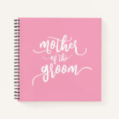 Mutter der Groom-Hochzeitkalligraphie | Notebook Notizblock (Vorderseite)