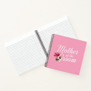 Mutter der Groom-Hochzeitkalligraphie Notebook Notizblock