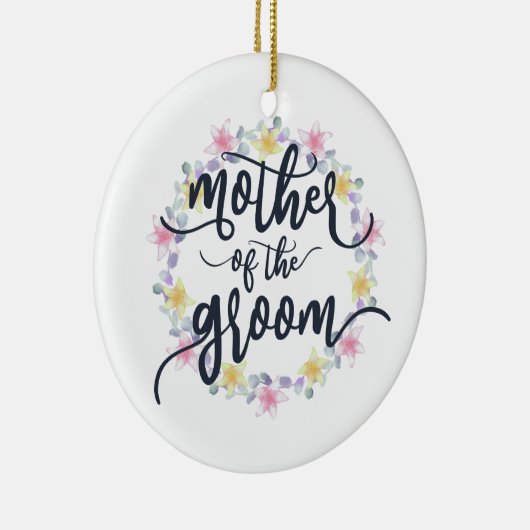 Mutter der Groom-Hochzeitkalligraphie | Ornament (Rechts)