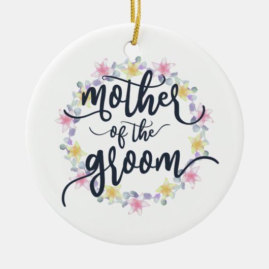Mutter der Groom-Hochzeitkalligraphie | Ornament (Vorne)