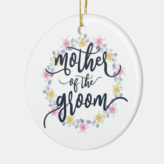 Mutter der Groom-Hochzeitkalligraphie | Ornament (Links)