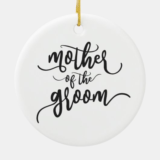Mutter der Groom-Hochzeitkalligraphie | Ornament (Hinten)