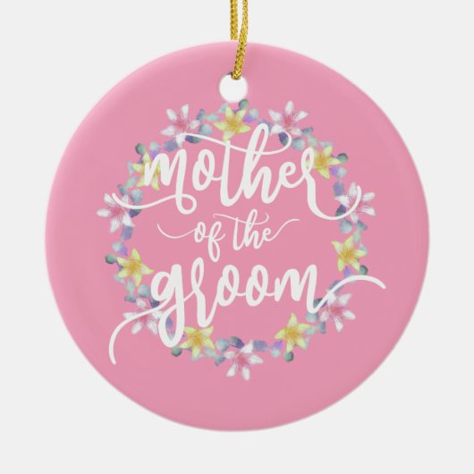 Mutter der Groom-Hochzeitkalligraphie | Ornament (Vorne)