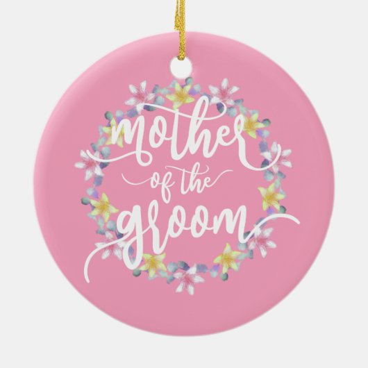 Mutter der Groom-Hochzeitkalligraphie | Ornament (Hinten)