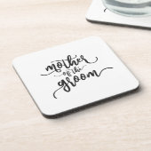 Mutter der Groom-Hochzeitkalligraphie | UNTERSETZE Getränkeuntersetzer (Linke Seite)
