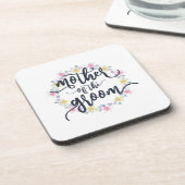 Mutter der Groom-Hochzeitkalligraphie | UNTERSETZE Getränkeuntersetzer (Linke Seite)